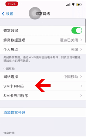 菏泽苹果14维修网分享如何给iPhone14的SIM卡设置密码 